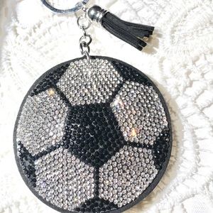 Team Spirit Sparkling Keychain Soccer Ball